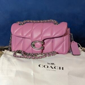 NEW Coach Tabby Pink Quilted